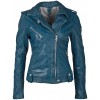 Geaca de Piele Dama Gipsy Albastra GGFamos LAMAXV - readytowear