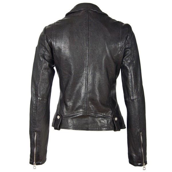 Geaca de Piele Naturala Dama Gipsy Neagra GGFavour LAMAXV – IMBRACAMINTE — fotografia 2
