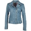 Geaca de Piele Naturala Dama Gipsy Albastru Deschis GGFavour LAMAXV Geaca de Piele Naturala Dama Gipsy Albastru Deschis GGFavour LAMAXV - readytowear
