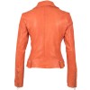 Geaca de Piele Dama Gipsy Portocalie GGFavour LAMAXV geci de piele - readytowear.ro