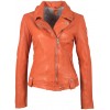 Geaca de Piele Dama Gipsy Portocalie GGFavour LAMAXV Geaca de Piele Dama Gipsy Portocalie GGFavour LAMAXV - readytowear