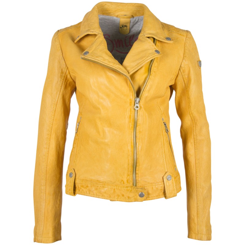 Geaca de Piele Naturala Dama Gipsy Galbena GGFavour LAMAXV – IMBRACAMINTE Geaca de Piele Naturala Dama Gipsy Galbena GGFavour LAMAXV – IMBRACAMINTE