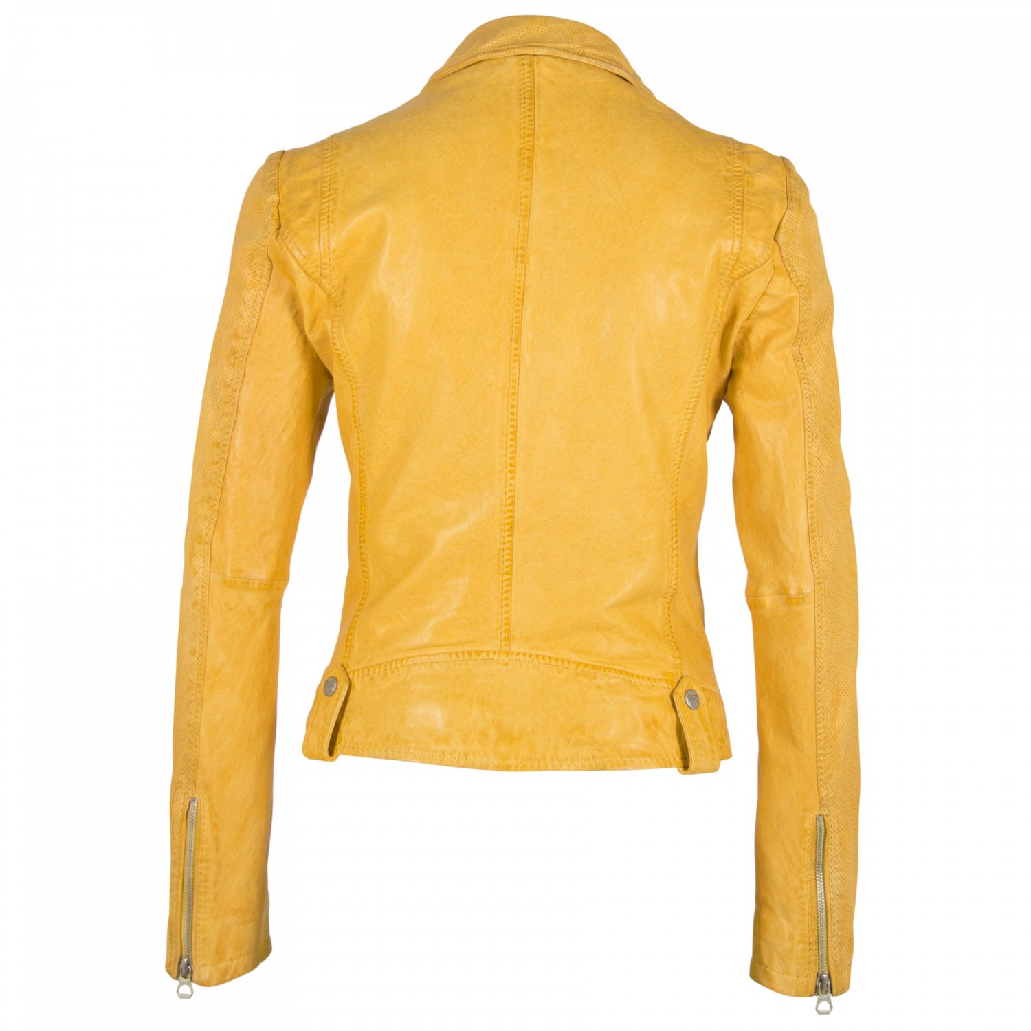 Geaca de Piele Naturala Dama Gipsy Galbena GGFavour LAMAXV – IMBRACAMINTE