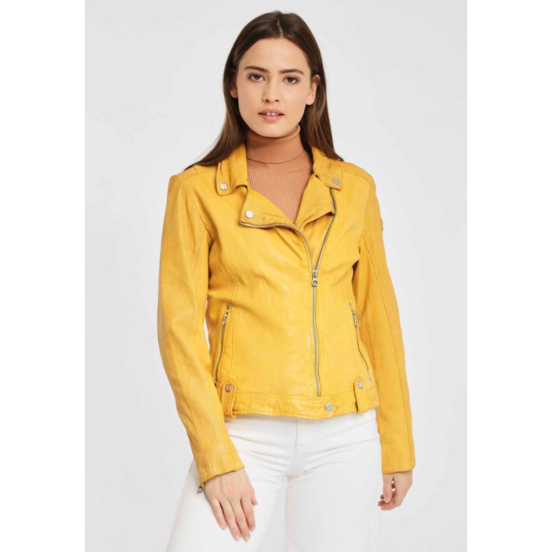 Geaca de Piele Naturala Dama Gipsy Galbena GGFavour LAMAXV – IMBRACAMINTE Geaca de Piele Naturala Dama Gipsy Galbena GGFavour LAMAXV – IMBRACAMINTE