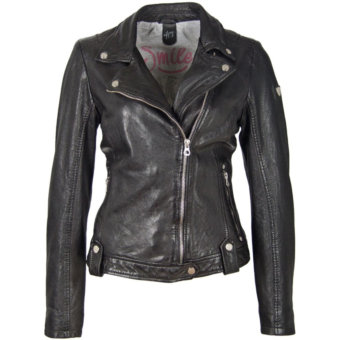 Geaca de Piele Naturala Dama Gipsy Neagra GGFavour S21 LAMAXV – IMBRACAMINTE