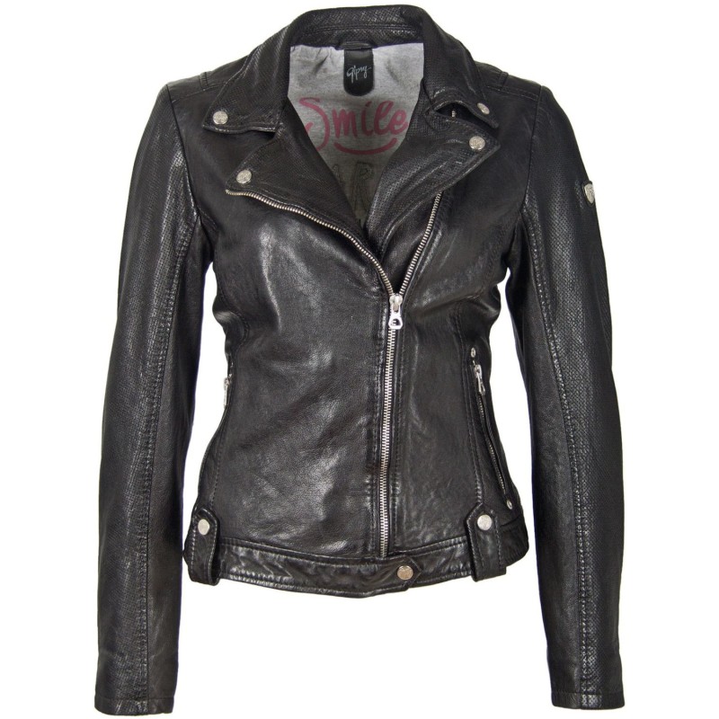 Geaca de Piele Naturala Dama Gipsy Neagra GGFavour S21 LAMAXV – IMBRACAMINTE