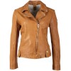Geaca de Piele Dama Gipsy Camel GGFavour S21 LAMAXV geci de piele - readytowear.ro