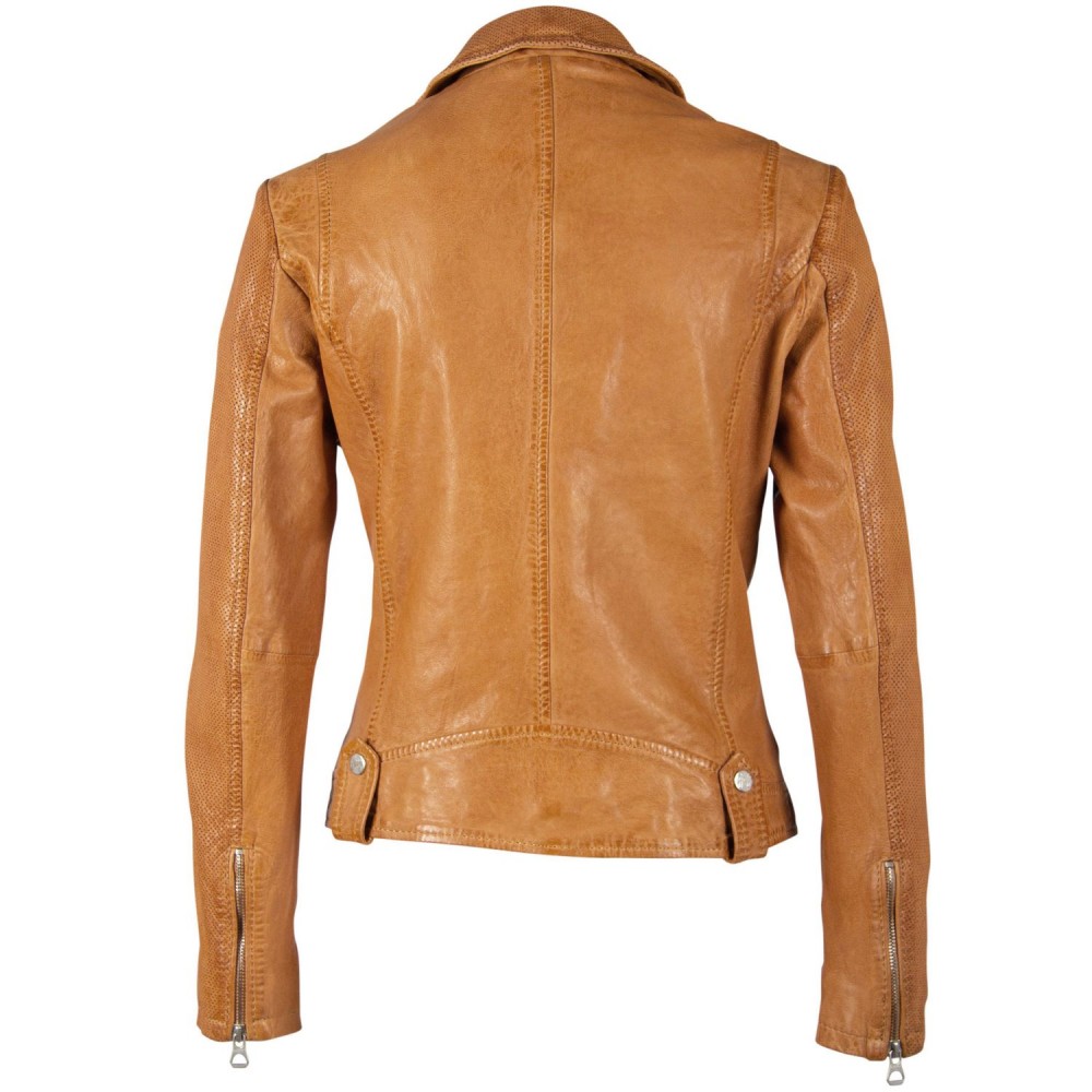 Geaca de Piele Dama Gipsy Camel GGFavour S21 LAMAXV geci de piele - readytowear.ro