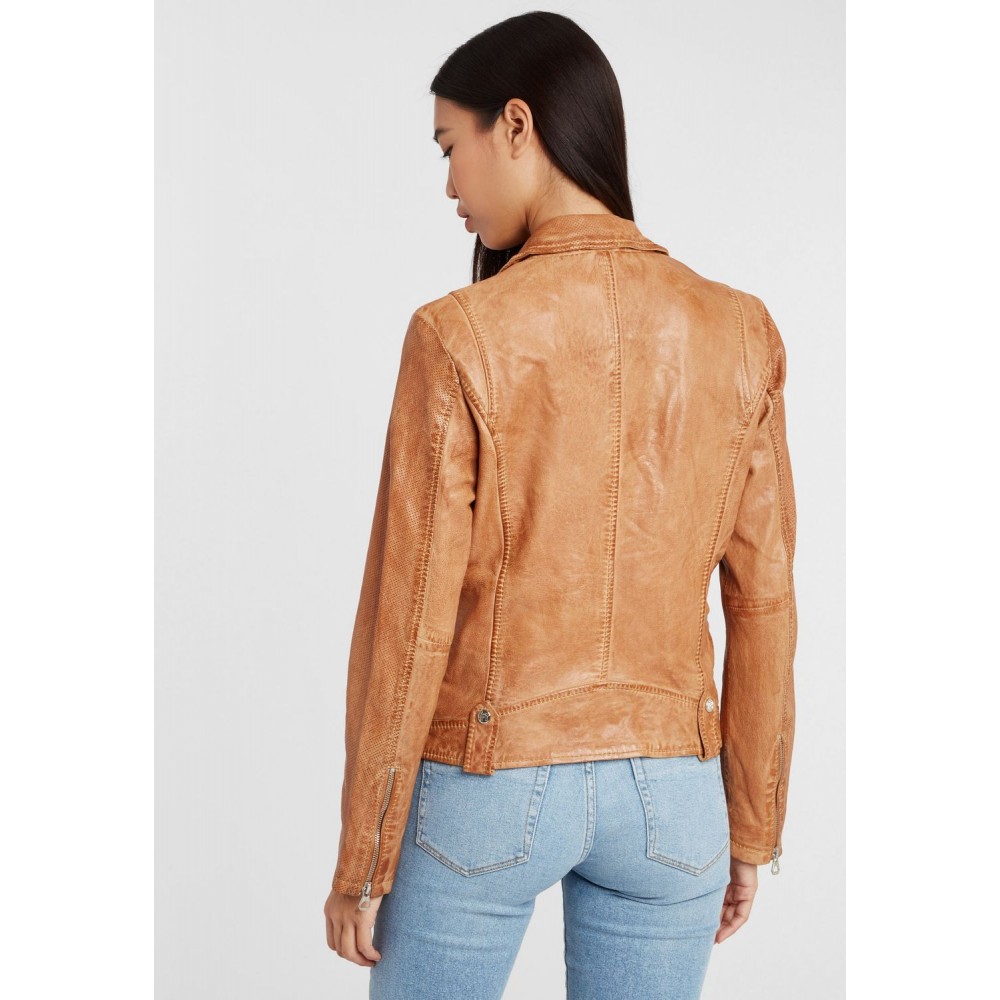 Geaca de Piele Dama Gipsy Camel GGFavour S21 LAMAXV geci de piele - readytowear.ro