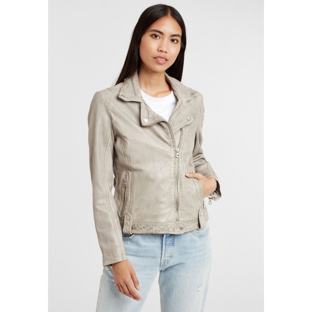 Geaca de Piele Dama Gipsy Gri GGFavour S21 LAMAXV – IMBRACAMINTE