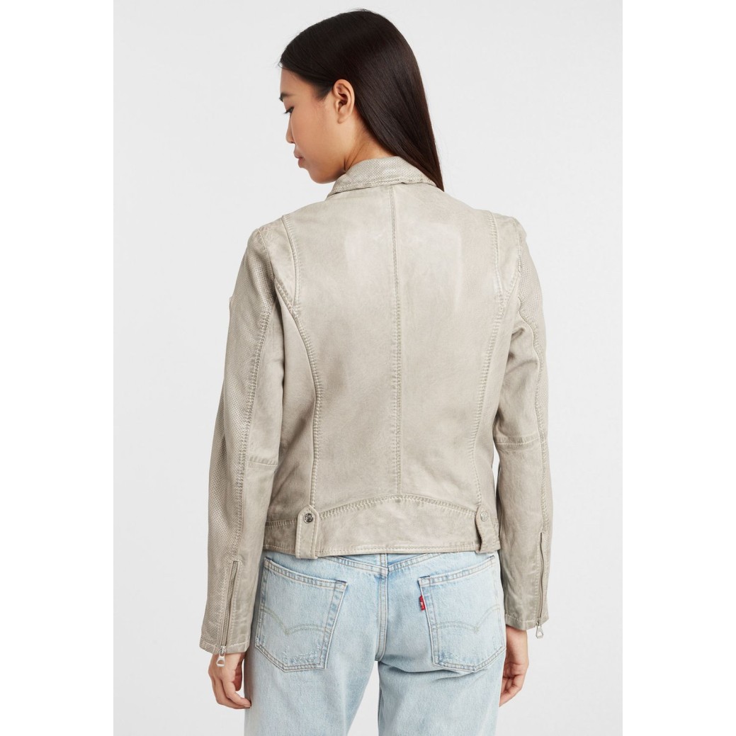 Geaca de Piele Dama Gipsy Gri GGFavour S21 LAMAXV – IMBRACAMINTE