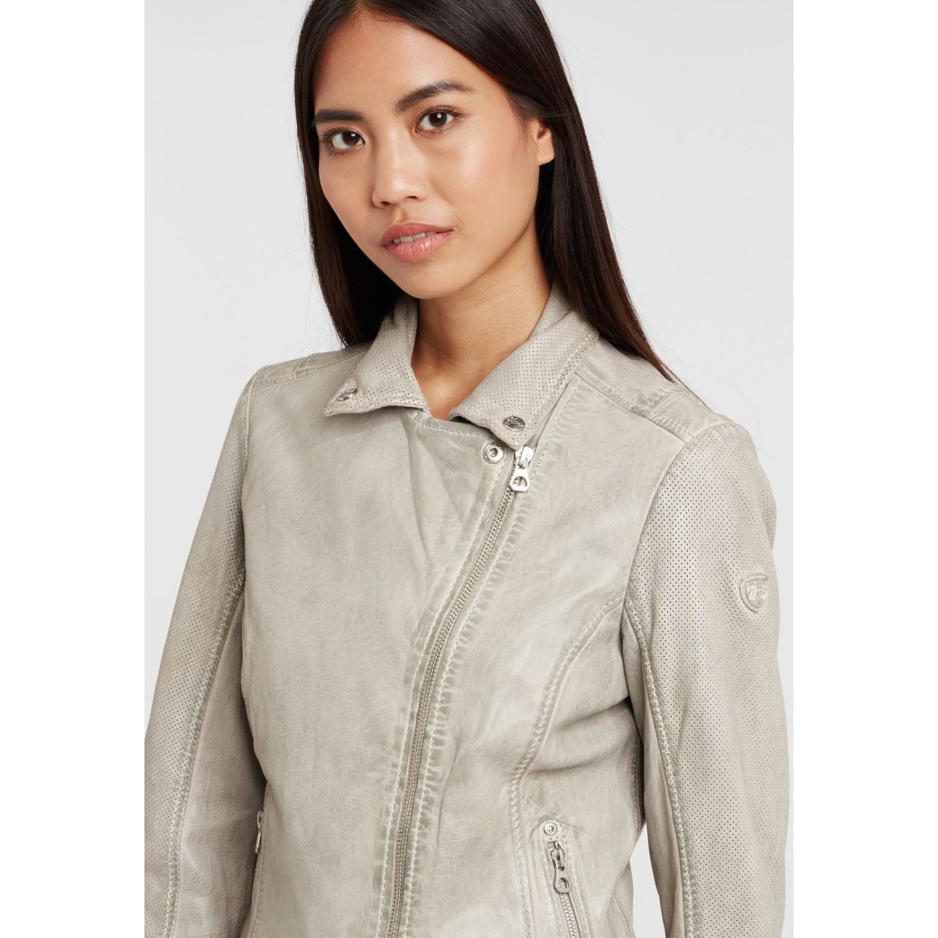 Geaca de Piele Dama Gipsy Gri GGFavour S21 LAMAXV – IMBRACAMINTE