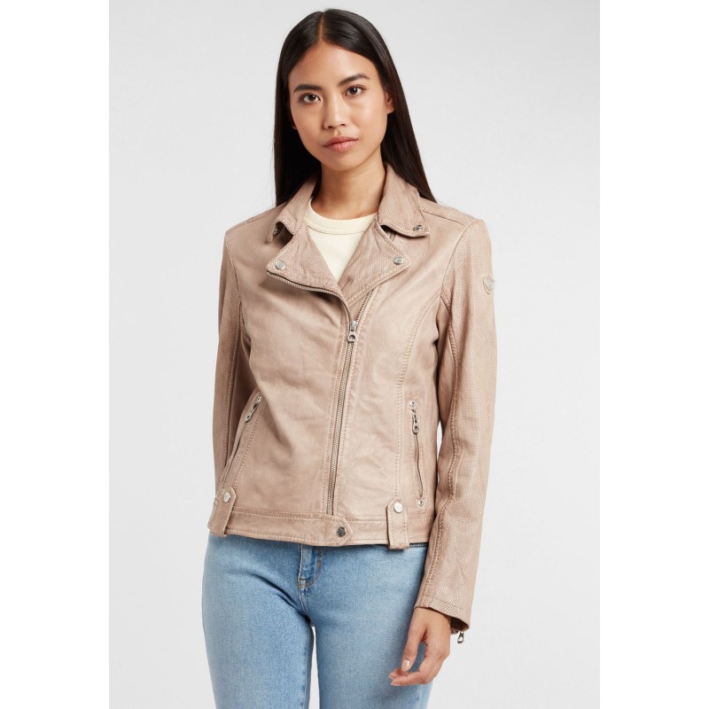 Geaca de Piele Dama Gipsy Alb Ivoriu GGFavour S21 LAMAXV – IMBRACAMINTE