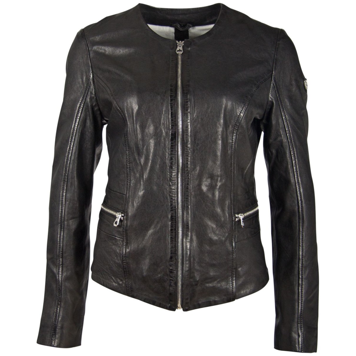 Geaca de Piele Naturala Dama Gipsy Neagra GGGiana NSLONTV – IMBRACAMINTE