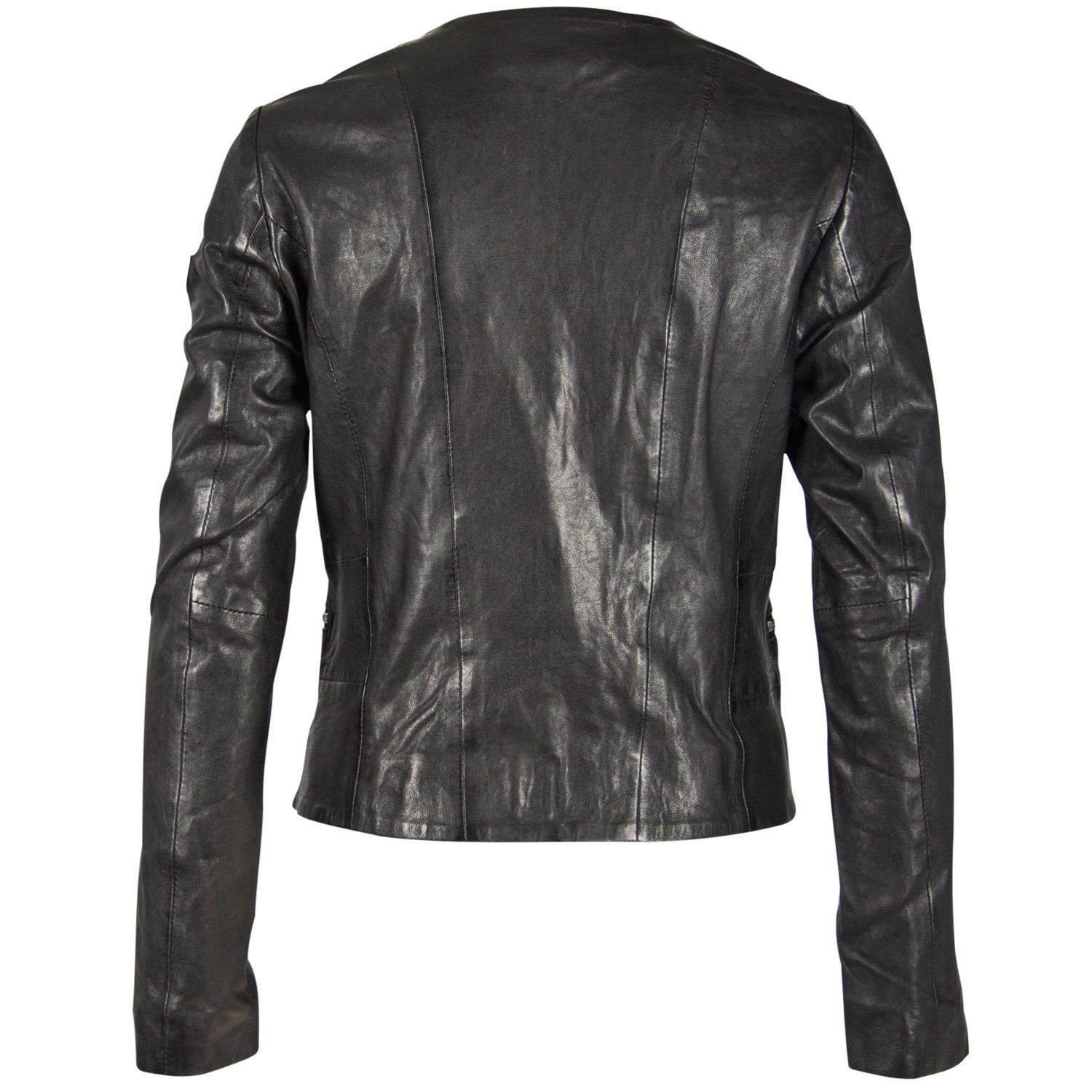 Geaca de Piele Naturala Dama Gipsy Neagra GGGiana NSLONTV – IMBRACAMINTE