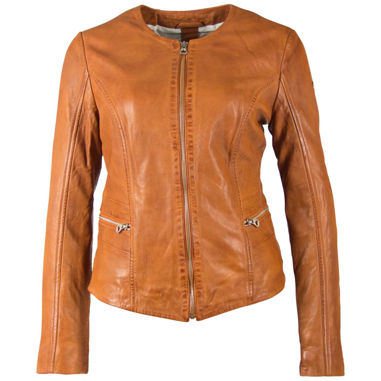 Geaca de Piele Dama Gipsy Coniac GGGiana NSLONTV – IMBRACAMINTE Geaca de Piele Dama Gipsy Coniac GGGiana NSLONTV – IMBRACAMINTE