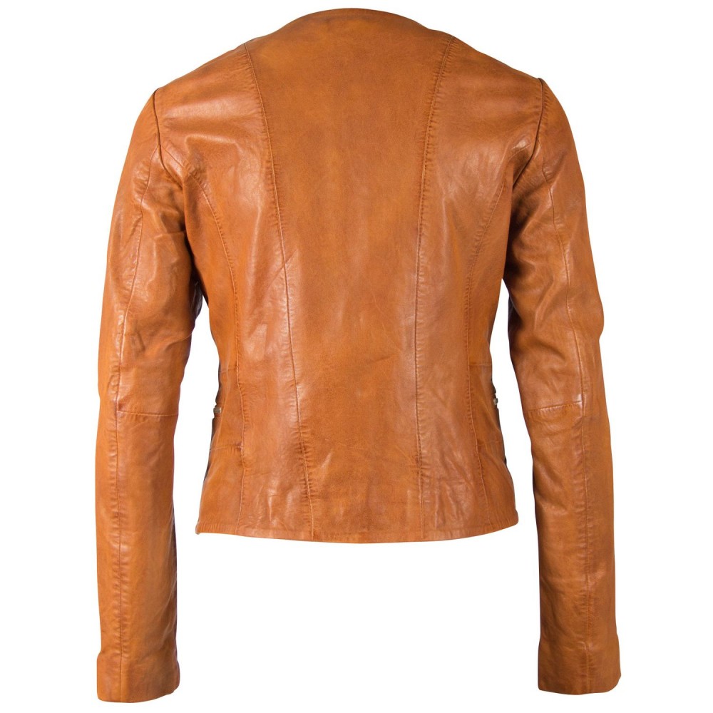 Geaca de Piele Dama Gipsy Coniac GGGiana NSLONTV Geaca de Piele Dama Gipsy Coniac GGGiana NSLONTV - readytowear.ro