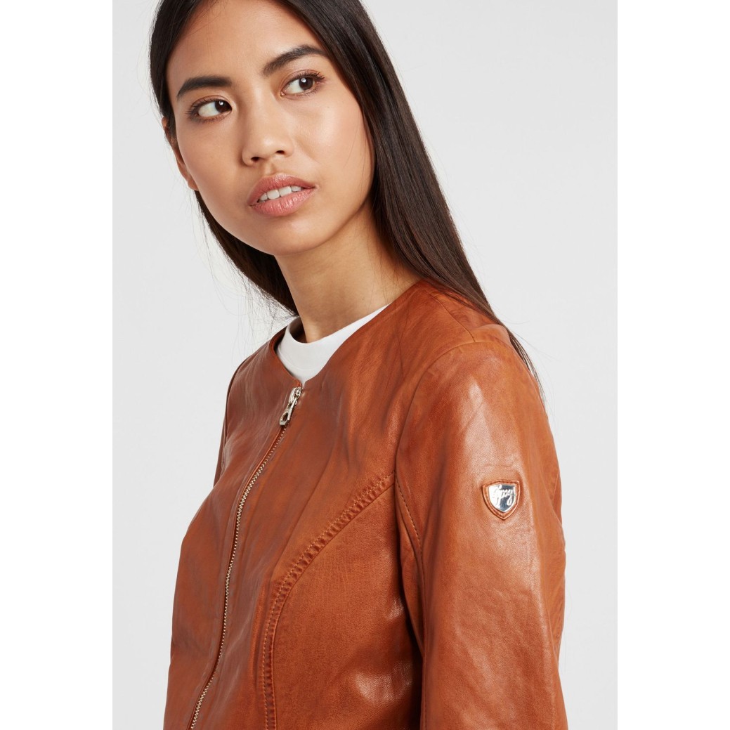 Geaca de Piele Dama Gipsy Coniac GGGiana NSLONTV – IMBRACAMINTE Geaca de Piele Dama Gipsy Coniac GGGiana NSLONTV – IMBRACAMINTE