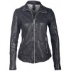 Geaca de Piele Naturala Dama Gipsy Negru/Albastru GGLyvia LAMAXV - readytowear