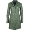Geaca Lunga de Piele Naturala Dama Gipsy Verde GGMette LATEV Geaca Lunga de Piele Naturala Dama Gipsy Verde GGMette LATEV - readytowear