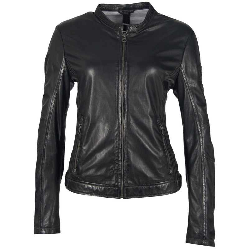 Geaca de Piele Naturala Dama Gipsy Neagra GGMieke 2 NSLV – IMBRACAMINTE Geaca de Piele Naturala Dama Gipsy Neagra GGMieke 2 NSLV – IMBRACAMINTE