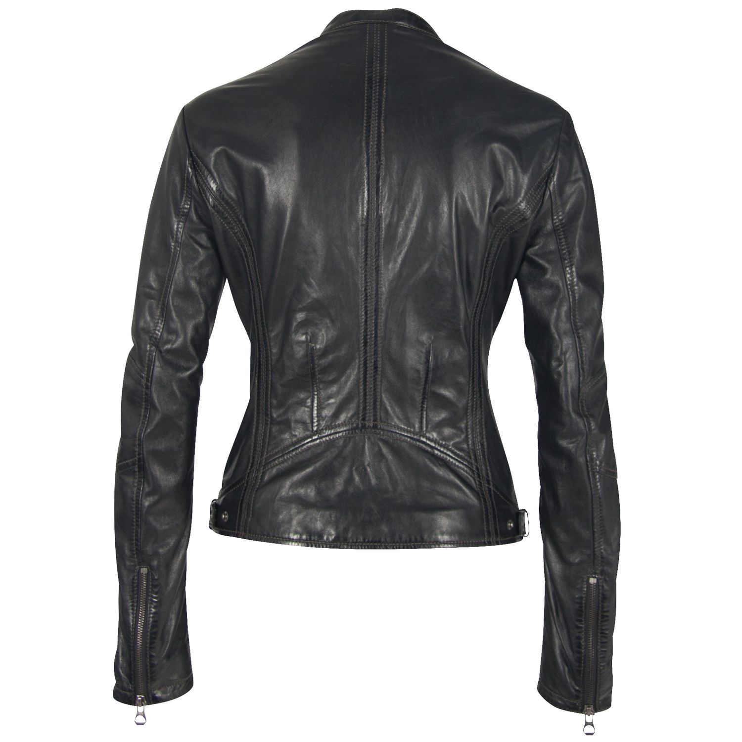 Geaca de Piele Naturala Dama Gipsy Neagra GGMieke 2 NSLV – IMBRACAMINTE