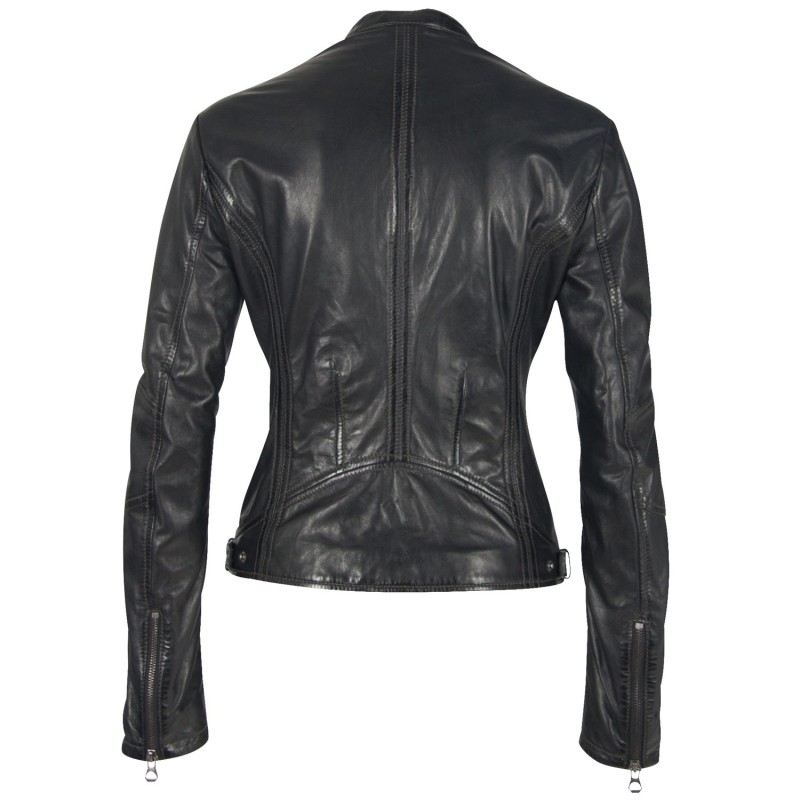 Geaca de Piele Naturala Dama Gipsy Neagra GGMieke 2 NSLV – IMBRACAMINTE Geaca de Piele Naturala Dama Gipsy Neagra GGMieke 2 NSLV – IMBRACAMINTE