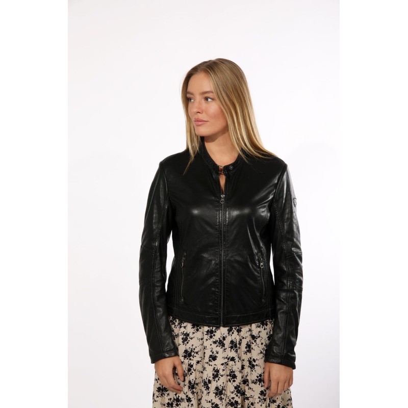 Geaca de Piele Naturala Dama Gipsy Neagra GGMieke 2 NSLV – IMBRACAMINTE Geaca de Piele Naturala Dama Gipsy Neagra GGMieke 2 NSLV – IMBRACAMINTE