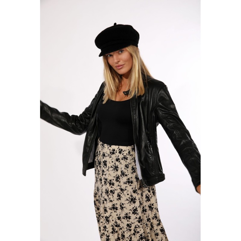 Geaca de Piele Naturala Dama Gipsy Neagra GGMieke 2 NSLV – IMBRACAMINTE Geaca de Piele Naturala Dama Gipsy Neagra GGMieke 2 NSLV – IMBRACAMINTE