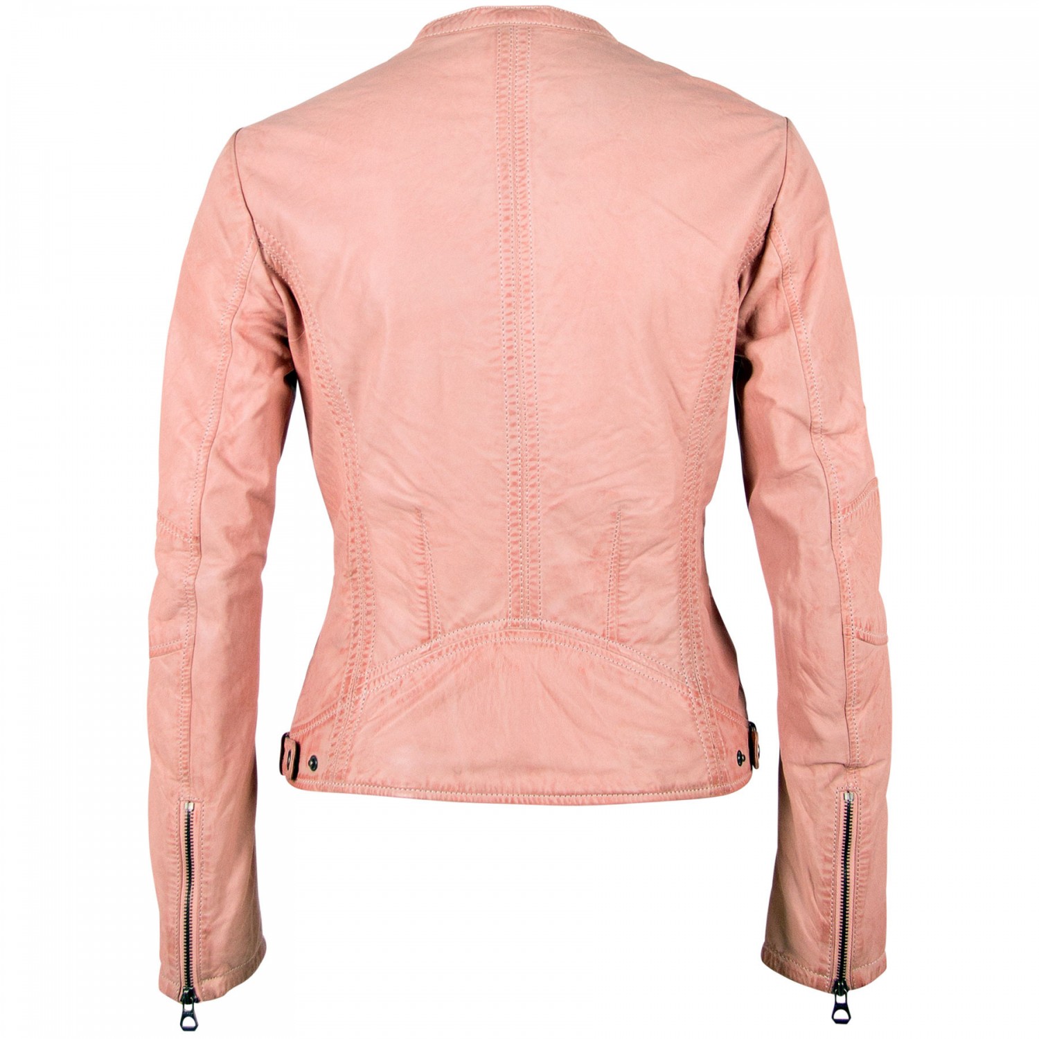 Geaca de Piele Naturala Dama Gipsy Roz Pal GGMieke 2 NSLV – IMBRACAMINTE