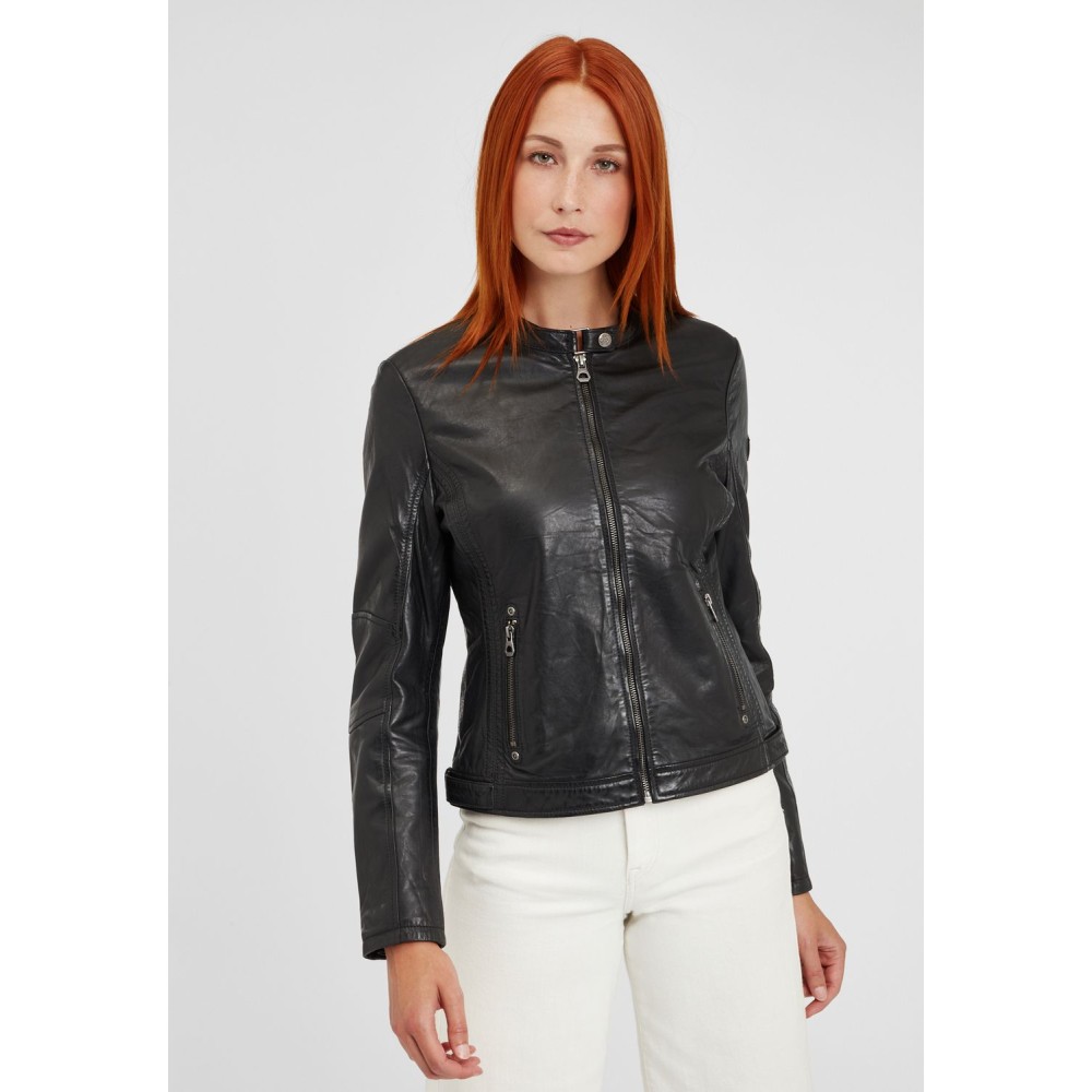 Geaca de Piele Dama Gipsy Neagra GGMieke NSLONTV geci de piele - readytowear.ro