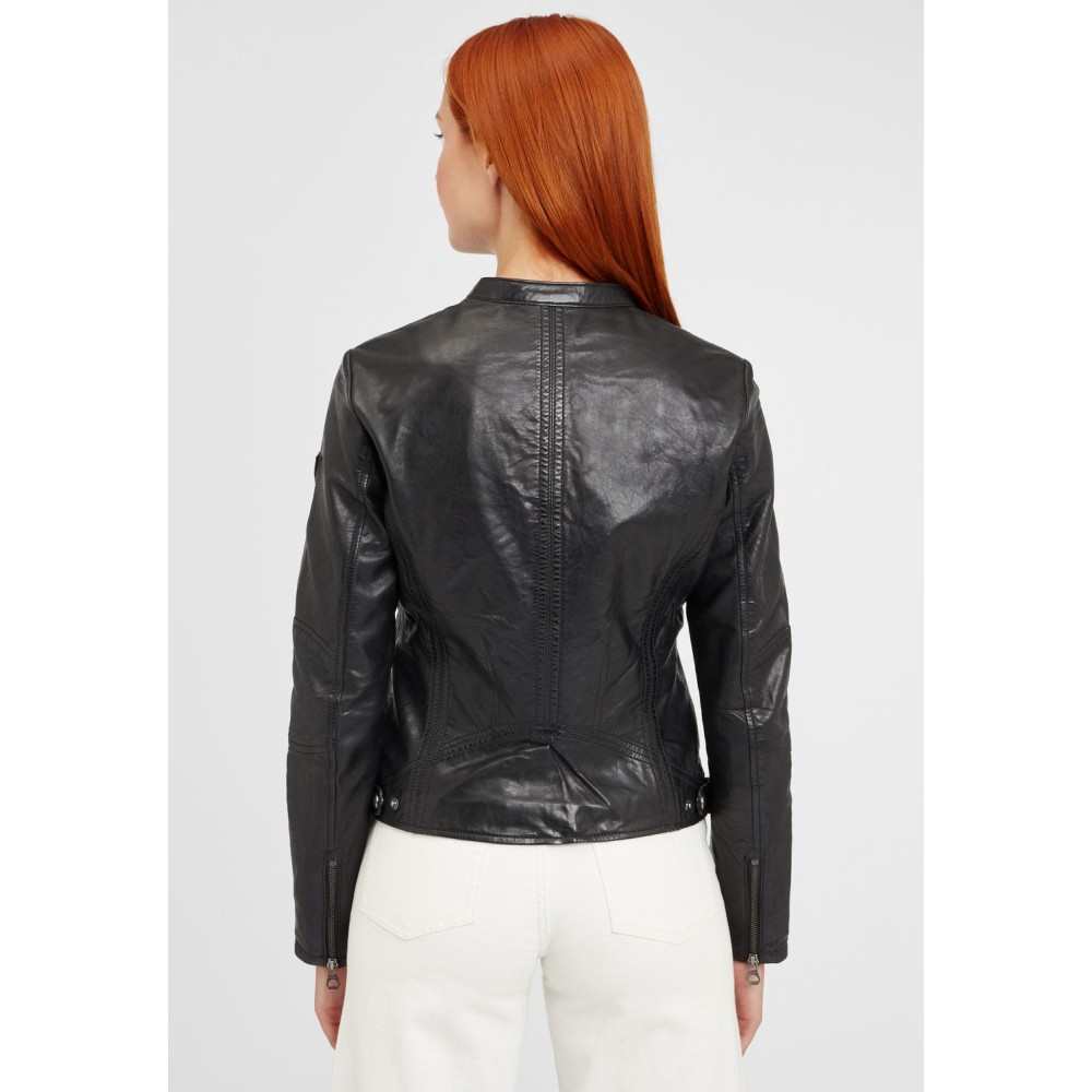 Geaca de Piele Dama Gipsy Neagra GGMieke NSLONTV geci de piele - readytowear.ro