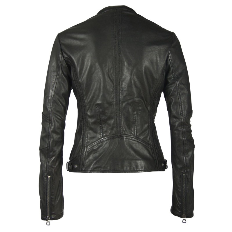 Geaca de Piele Dama Gipsy Neagra GGMieke NSLONTV – IMBRACAMINTE