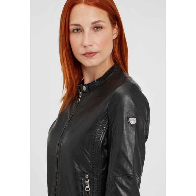 Geaca de Piele Dama Gipsy Neagra GGMieke NSLONTV – IMBRACAMINTE