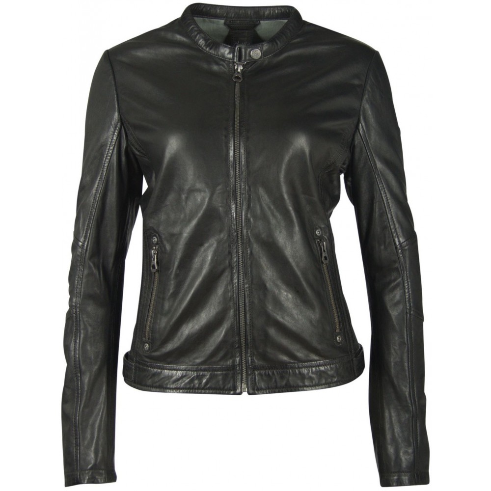 Geaca de Piele Dama Gipsy Neagra GGMieke NSLONTV - readytowear