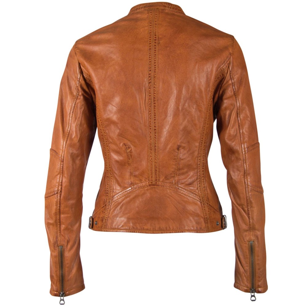 Geaca de Piele Naturala Dama Gipsy Coniac GGMieke NSLONTV Geaca de Piele Naturala Dama Gipsy Coniac GGMieke NSLONTV - readytowear.ro
