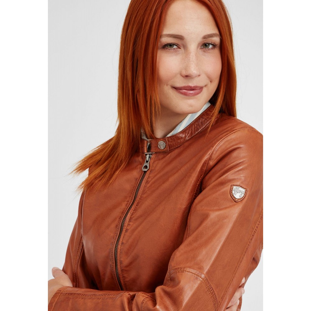 Geaca de Piele Naturala Dama Gipsy Coniac GGMieke NSLONTV Geaca de Piele Naturala Dama Gipsy Coniac GGMieke NSLONTV - readytowear.ro