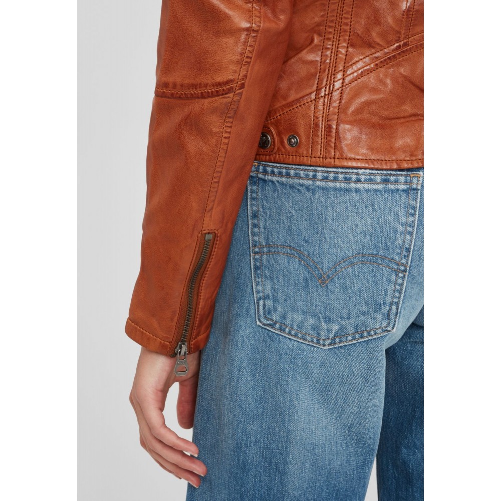 Geaca de Piele Naturala Dama Gipsy Coniac GGMieke NSLONTV Geaca de Piele Naturala Dama Gipsy Coniac GGMieke NSLONTV - readytowear.ro