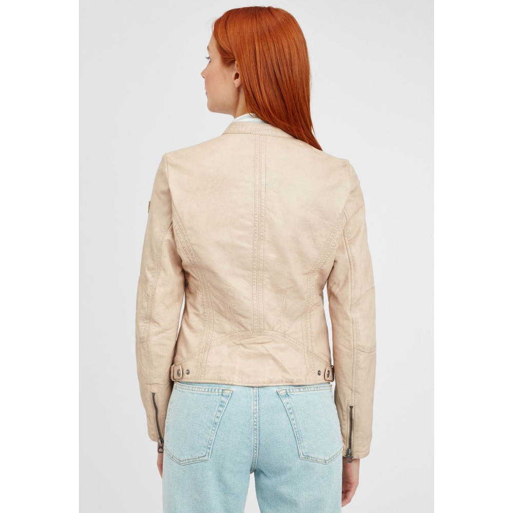 Geaca de Piele Dama Gipsy Bej Deschis GGMieke NSLONTV geci de piele - readytowear.ro