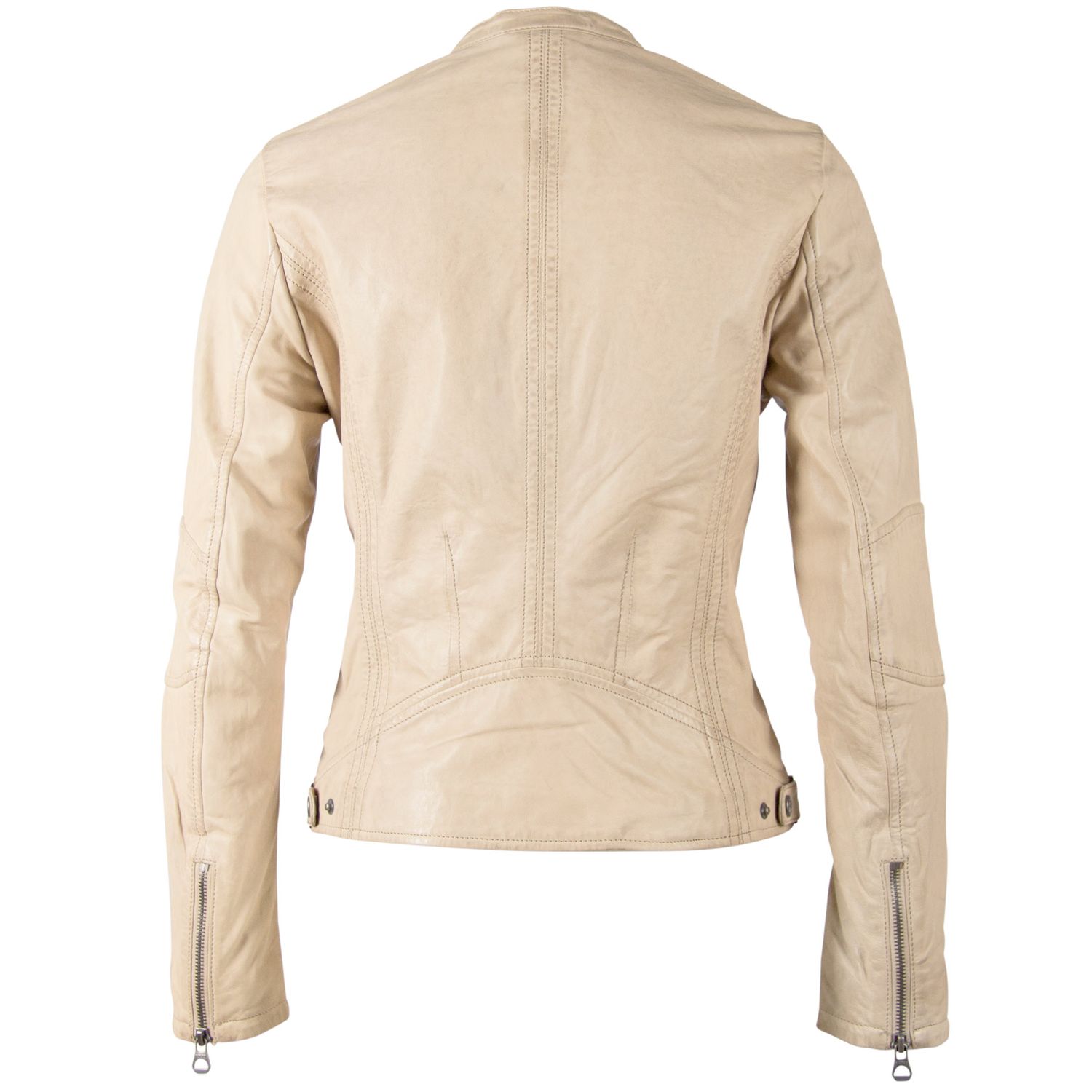 Geaca de Piele Dama Gipsy Bej Deschis GGMieke NSLONTV – IMBRACAMINTE