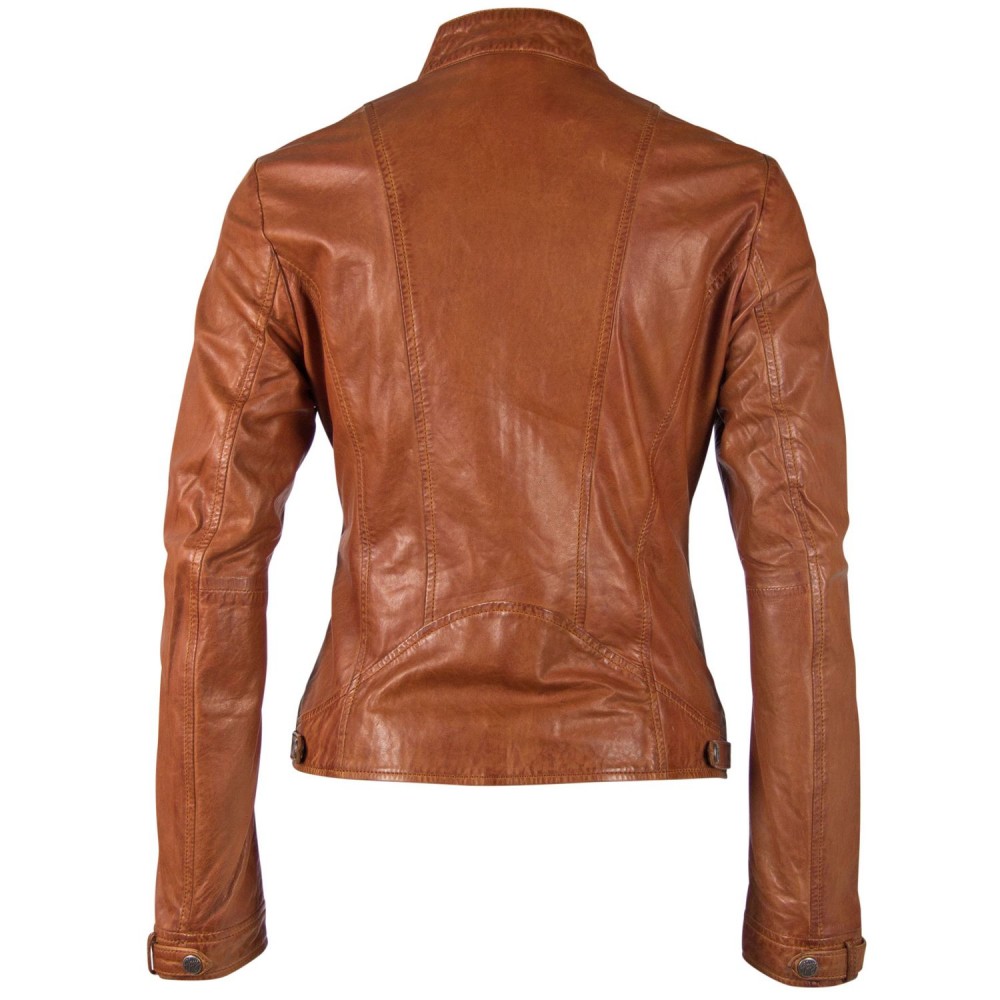 Geaca de Piele Naturala Dama Gipsy Coniac GGMija LAFLOV Geaca de Piele Naturala Dama Gipsy Coniac GGMija LAFLOV - readytowear.ro
