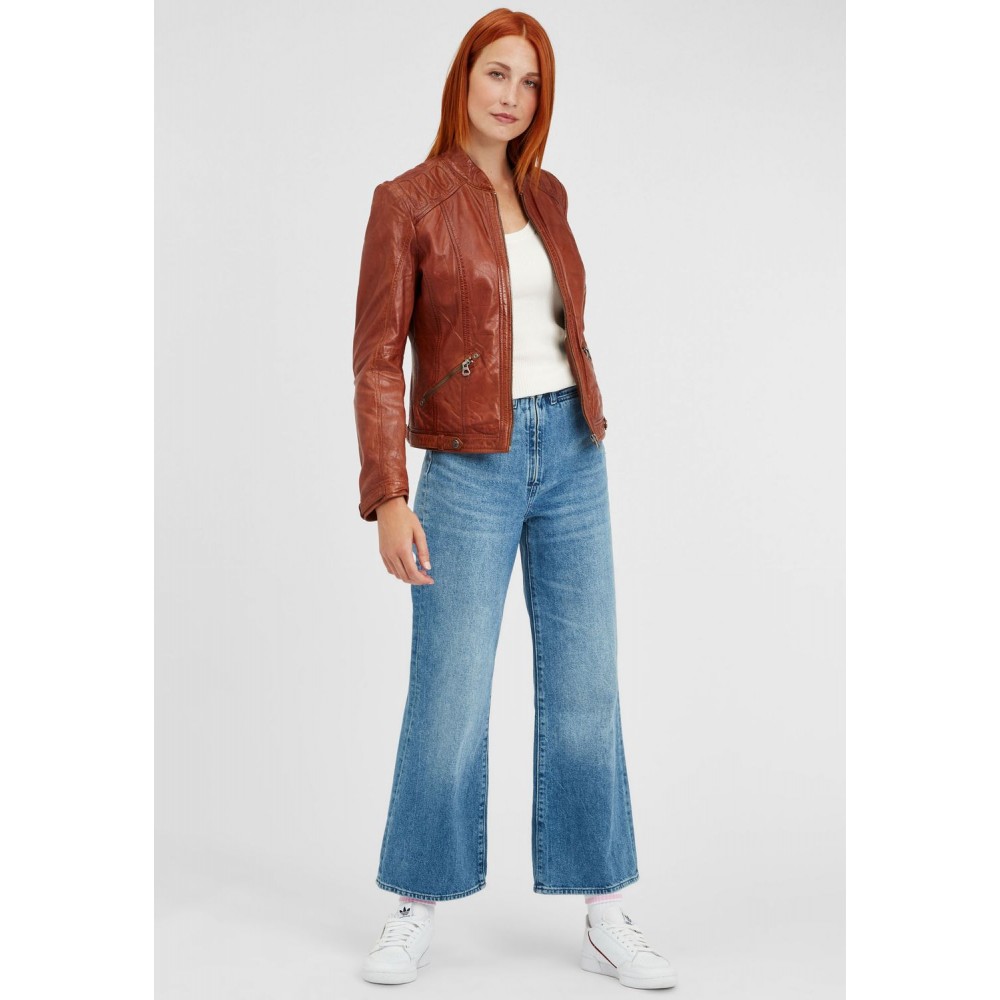 Geaca de Piele Naturala Dama Gipsy Coniac GGMija LAFLOV Geaca de Piele Naturala Dama Gipsy Coniac GGMija LAFLOV - readytowear.ro
