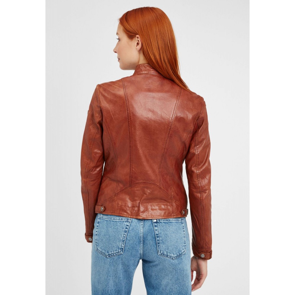 Geaca de Piele Naturala Dama Gipsy Coniac GGMija LAFLOV Geaca de Piele Naturala Dama Gipsy Coniac GGMija LAFLOV - readytowear.ro