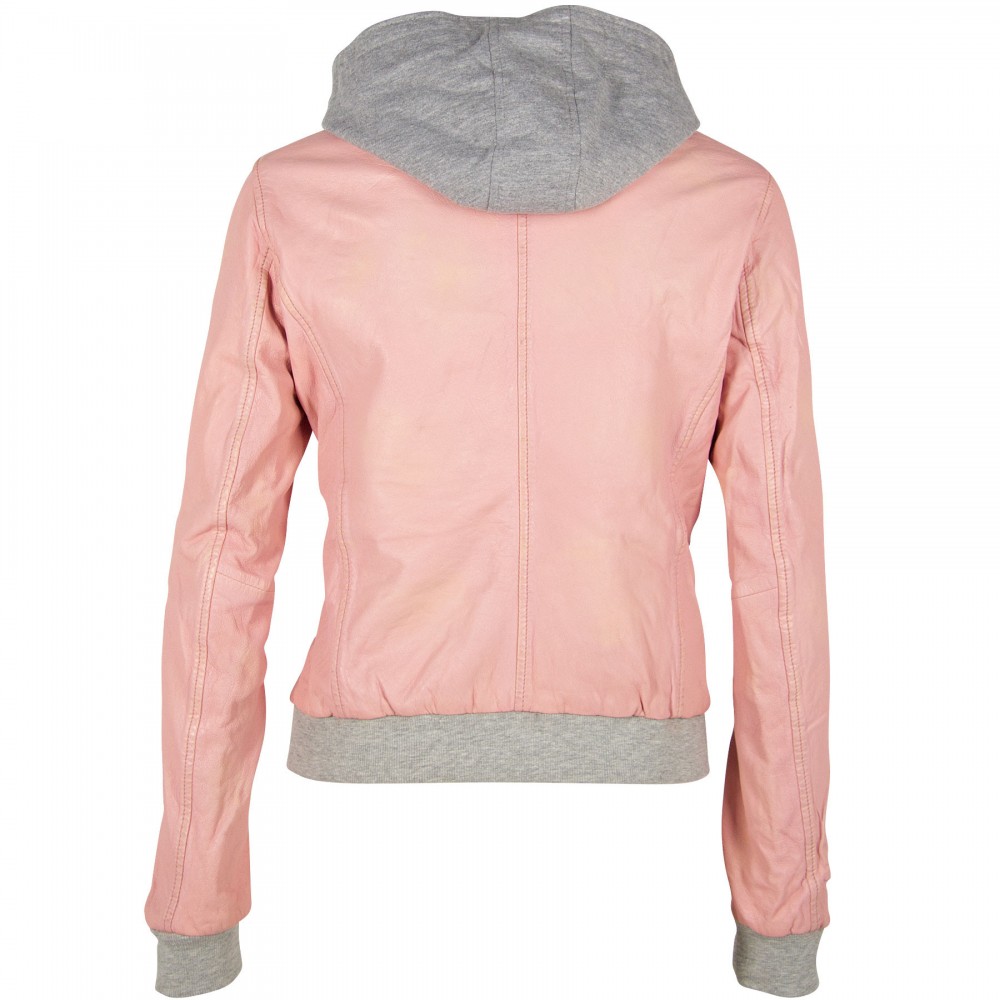 Geaca de Piele Naturala Dama Gipsy Roz GGMoxi LULV Geaca de Piele Naturala Dama Gipsy Roz GGMoxi LULV - readytowear.ro