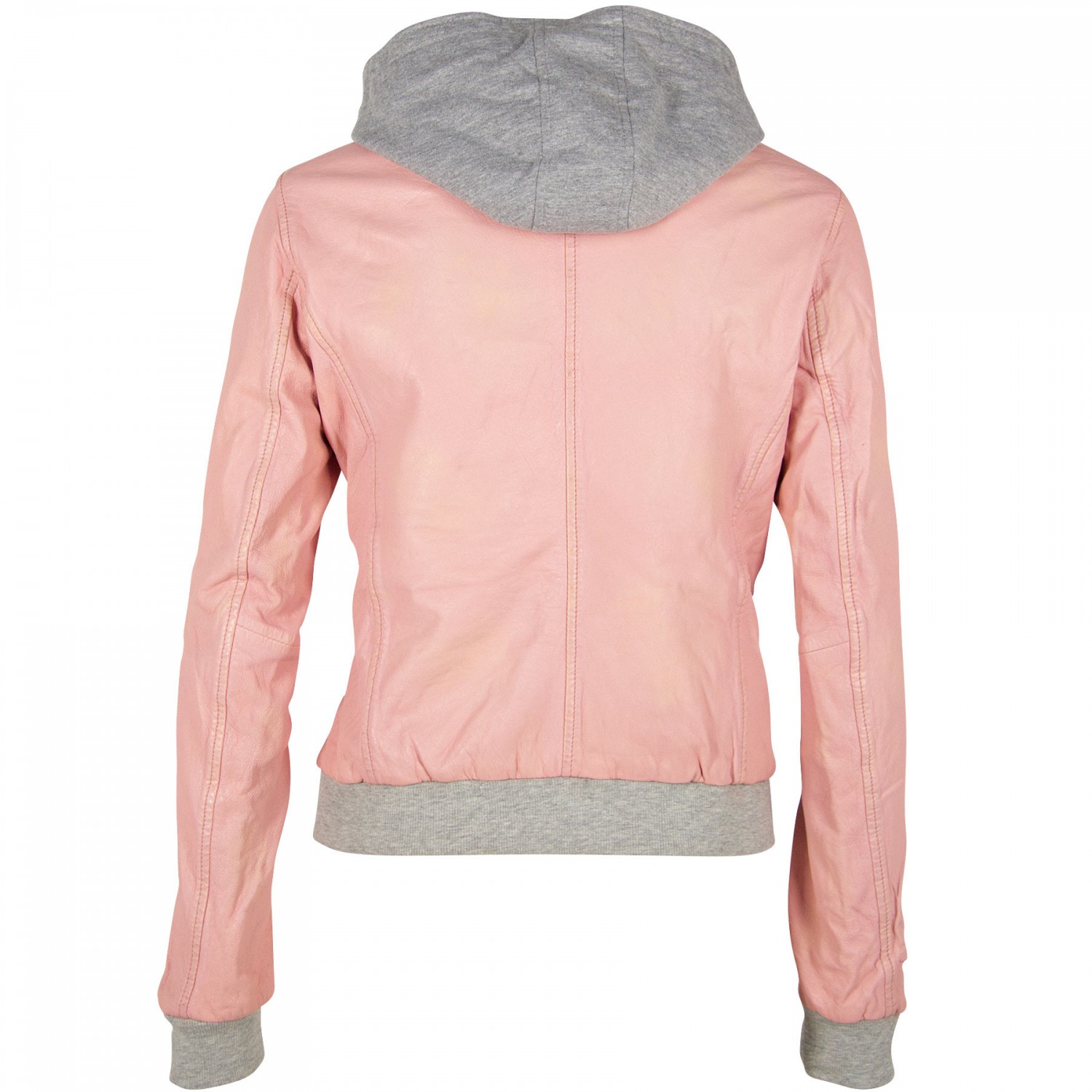 Geaca de Piele Naturala Dama Gipsy Roz GGMoxi LULV – IMBRACAMINTE