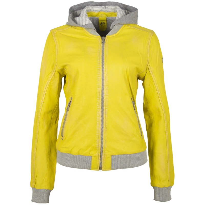 Geaca de Piele Naturala Dama Gipsy Galbena GGMoxi LULV – IMBRACAMINTE Geaca de Piele Naturala Dama Gipsy Galbena GGMoxi LULV – IMBRACAMINTE