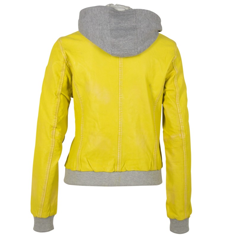 Geaca de Piele Naturala Dama Gipsy Galbena GGMoxi LULV – IMBRACAMINTE Geaca de Piele Naturala Dama Gipsy Galbena GGMoxi LULV – IMBRACAMINTE