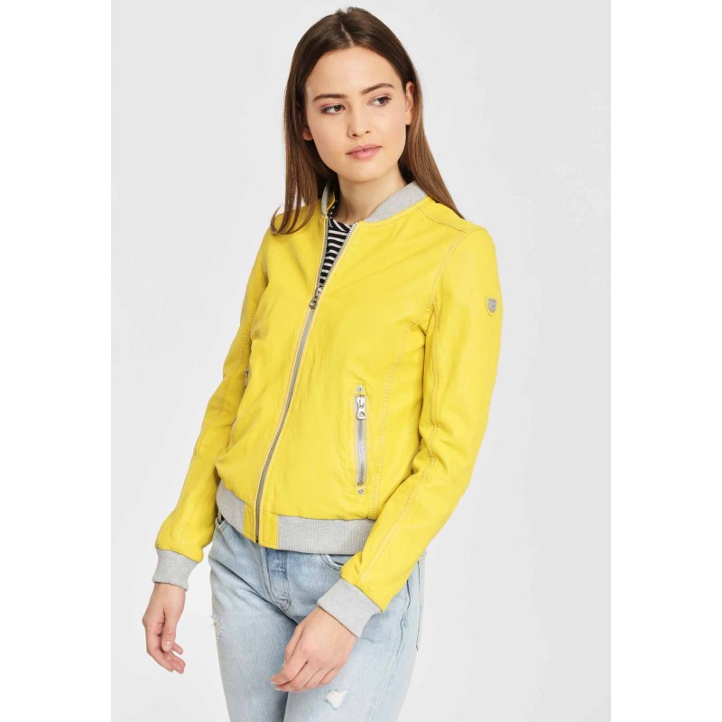 Geaca de Piele Naturala Dama Gipsy Galbena GGMoxi LULV – IMBRACAMINTE Geaca de Piele Naturala Dama Gipsy Galbena GGMoxi LULV – IMBRACAMINTE