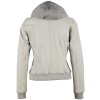 Geaca de Piele Dama Gipsy Gri Deschis GGMoxi S21 LULV geci de piele - readytowear.ro