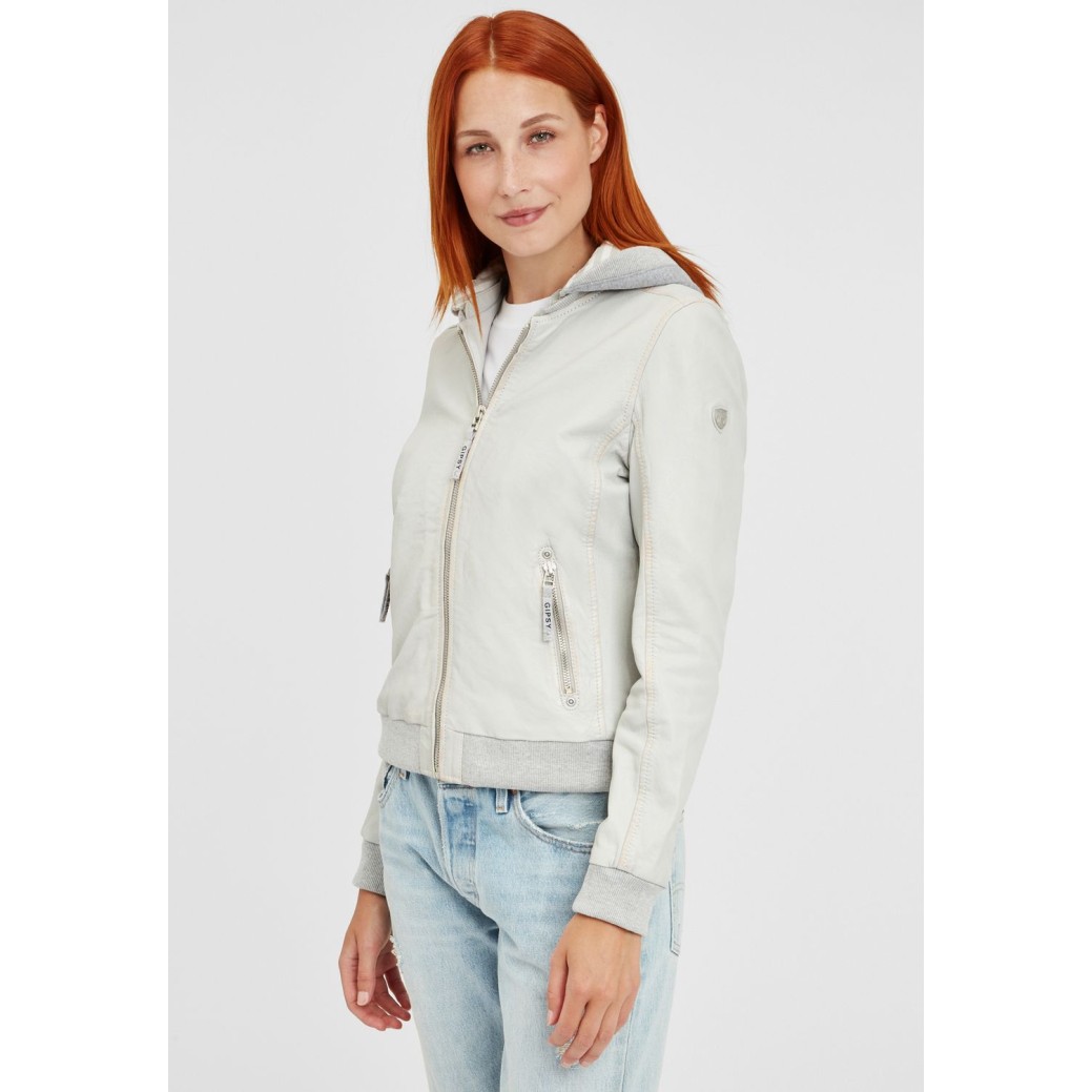 Geaca de Piele Dama Gipsy Gri Deschis GGMoxi S21 LULV – IMBRACAMINTE Geaca de Piele Dama Gipsy Gri Deschis GGMoxi S21 LULV – IMBRACAMINTE